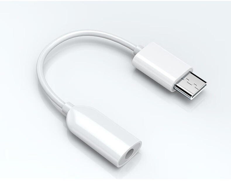 潮范耳机转接头typec转35mm音频数据线usbc耳机转换器适用直播声卡k歌