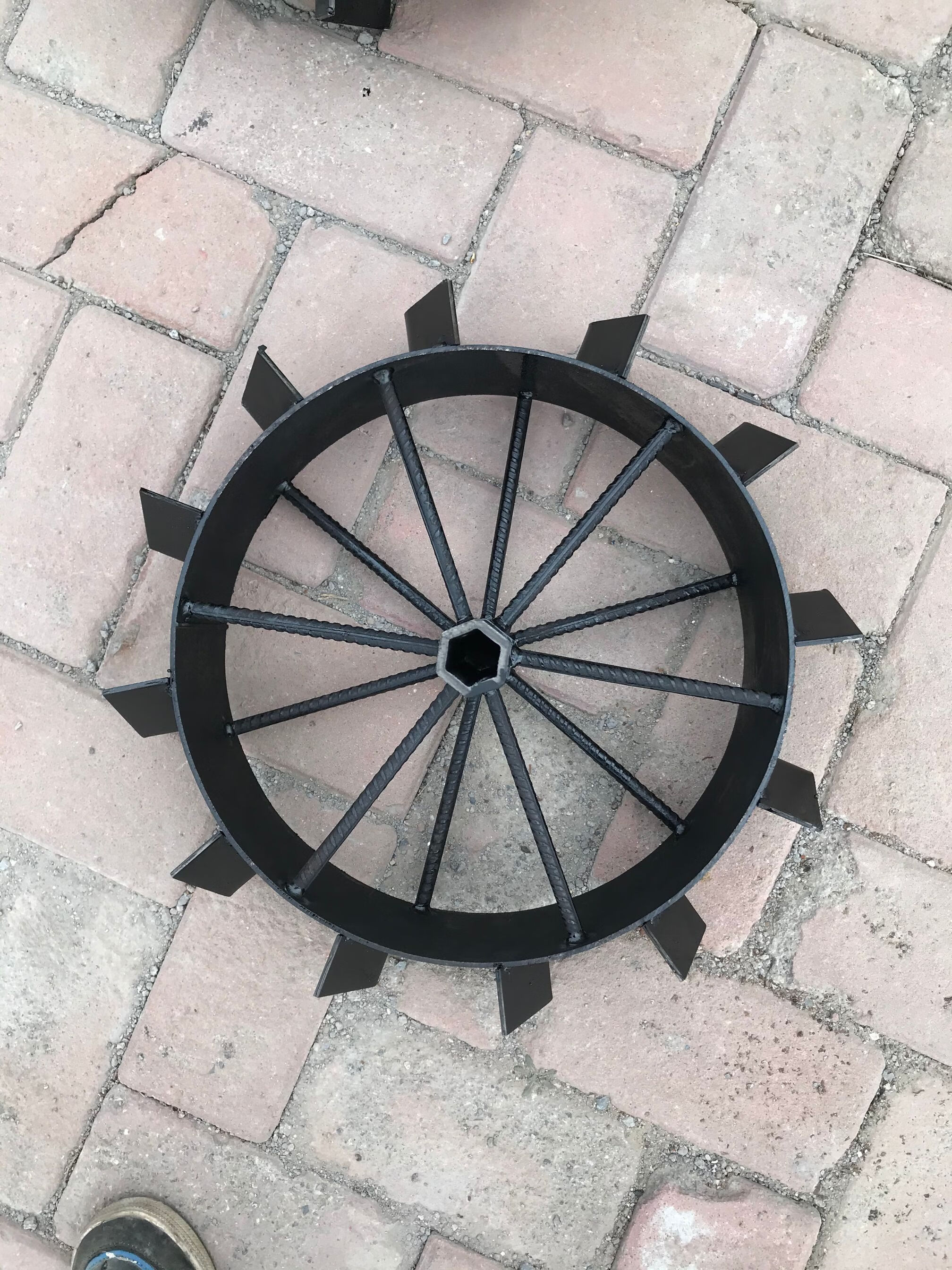 两驱四驱微耕机旱地行走防滑铁轮子开沟犁地收获红薯土豆农具配件 26