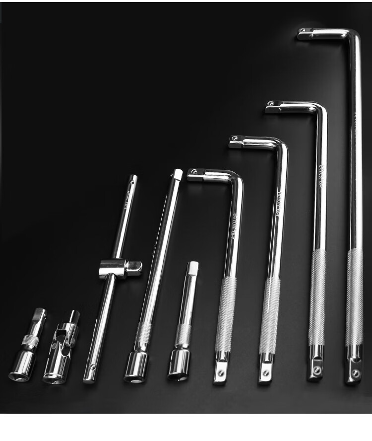 套筒加长杆连接杆加力杆1/2大飞l型弯杆扳手长短接杆批头延长杆 1/2