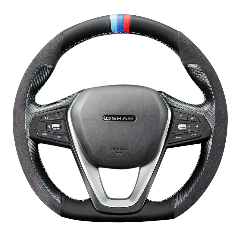 长安欧尚x5方向盘套改装手缝方向盘套专用4d按摩手挡把套皮革内饰