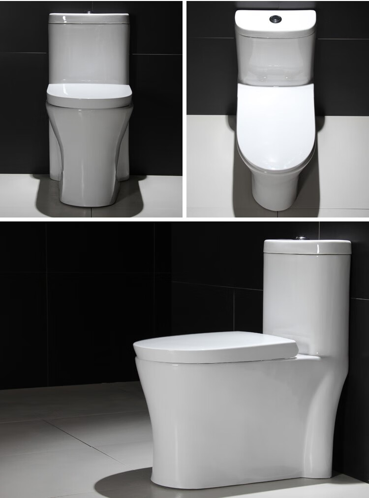 矢向连体马桶坐便器普通马桶强排座厕装修马桶家用小户型漩虹吸抽水大