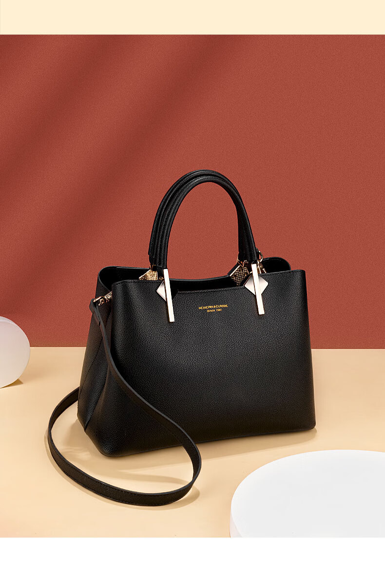 商场同款稻草人女包2021新款时尚妈妈大容量手提包女牛皮包女士包包女