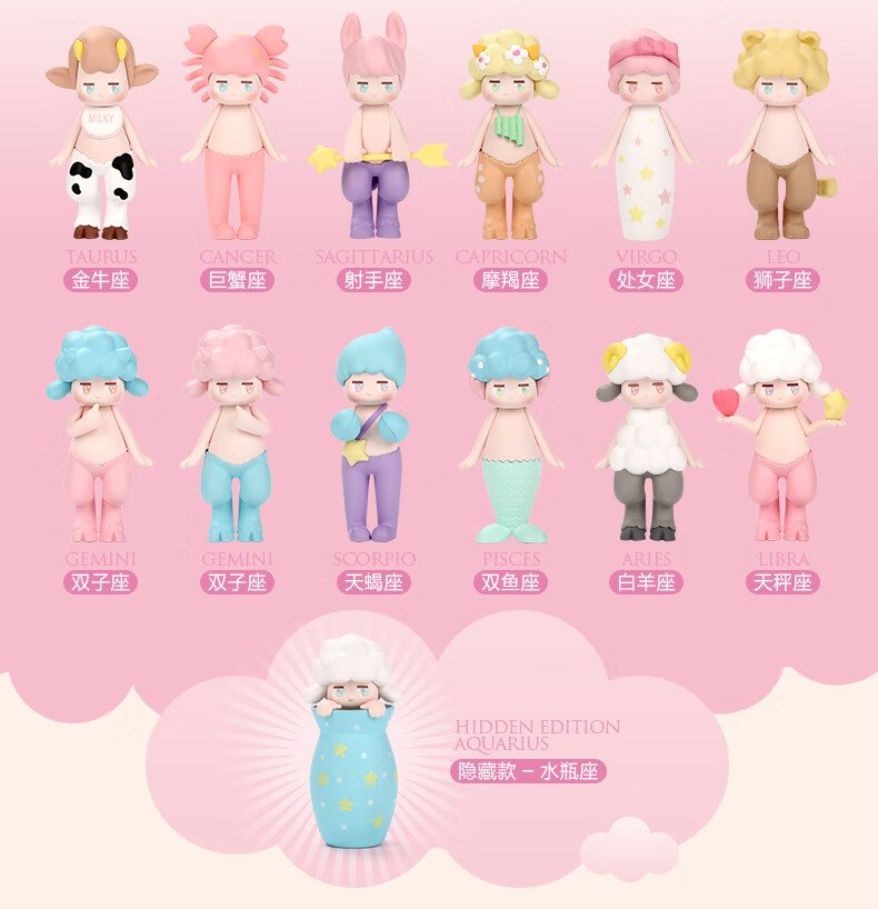 忙和盲盒十二星座 popmart泡泡玛特 潘神洛丽2019十二星座satyr rory