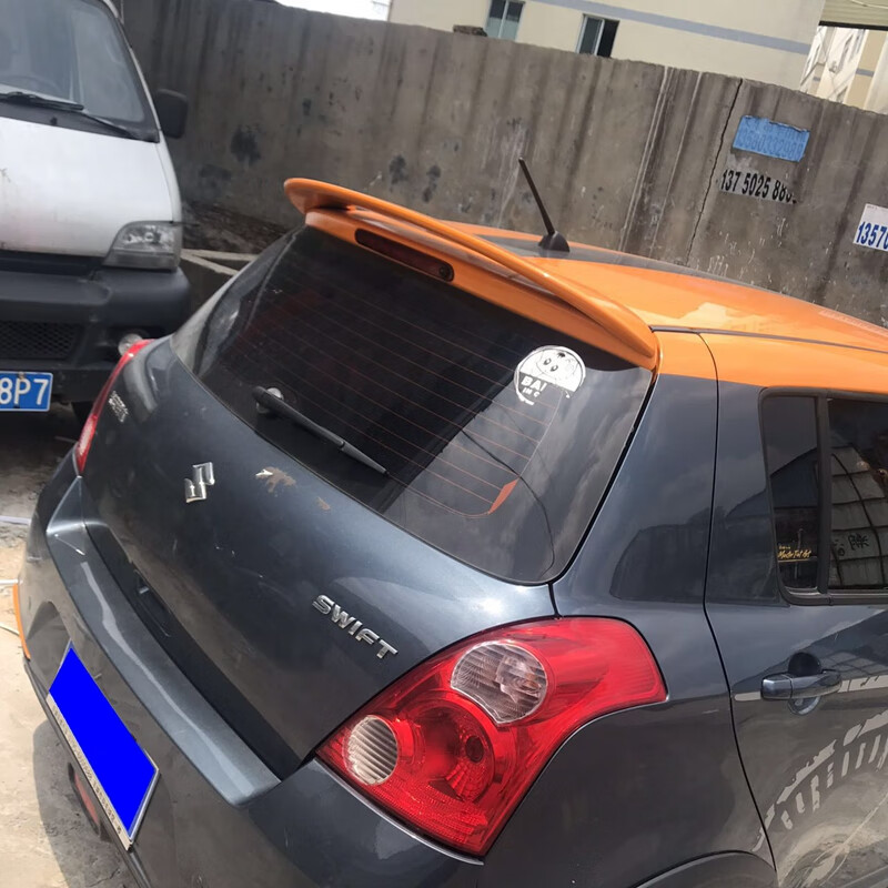 诺纳适用于长安铃木雨燕尾翼雨燕改装用原厂款定风翼雨燕abs材质烤漆