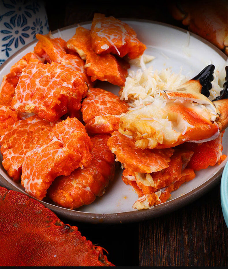 豪鼎汇800600g只面包珍宝海蟹满膏黄母蟹熟冻品品质保鲜到家3只800600