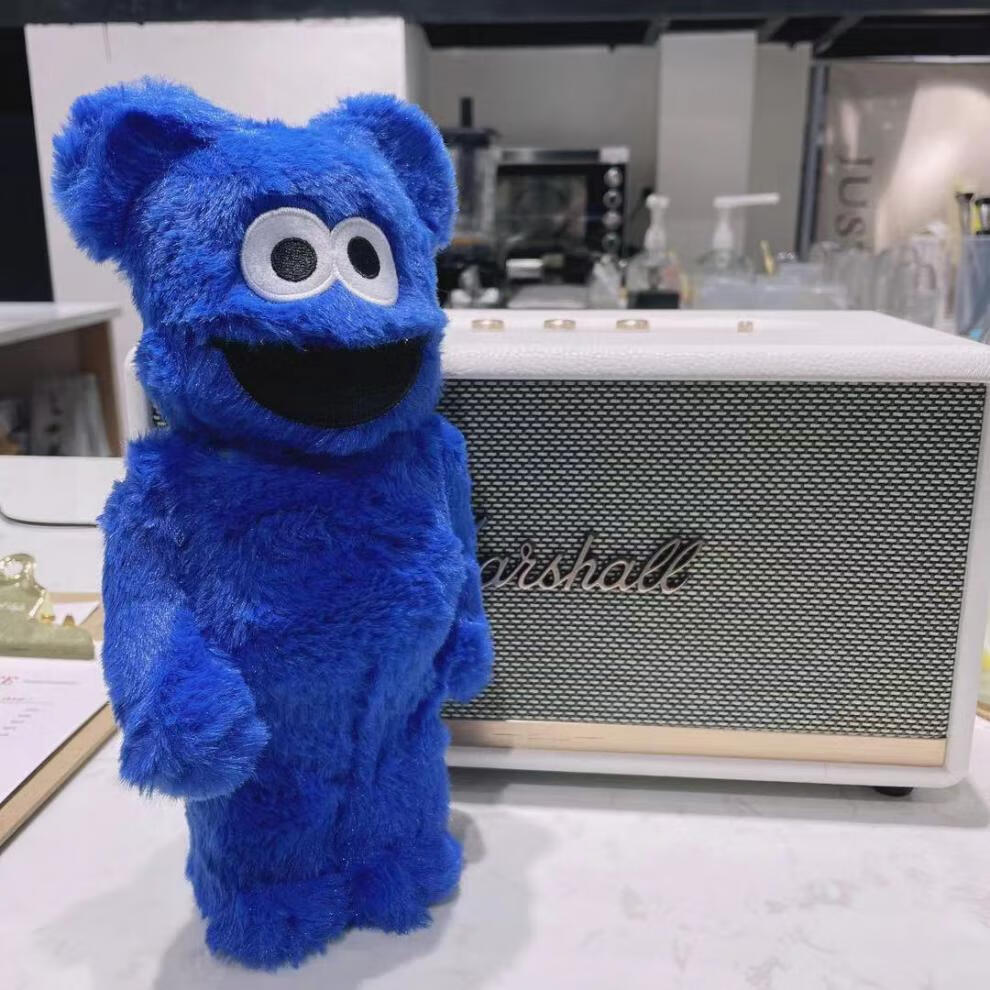 芝麻街甜饼怪cookiemonster毛绒玩偶暴力熊积木熊家用金银兔40028cm