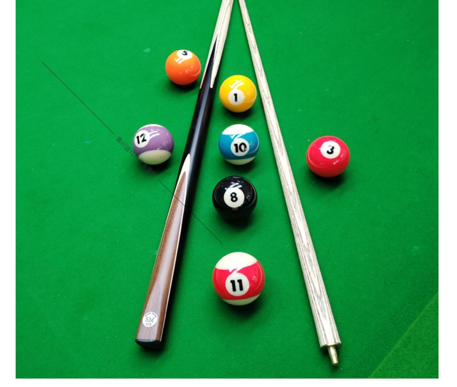 台球杆小头桌球杆台球公杆美式斯诺克球杆九球中式黑8八球杆红蜘蛛九