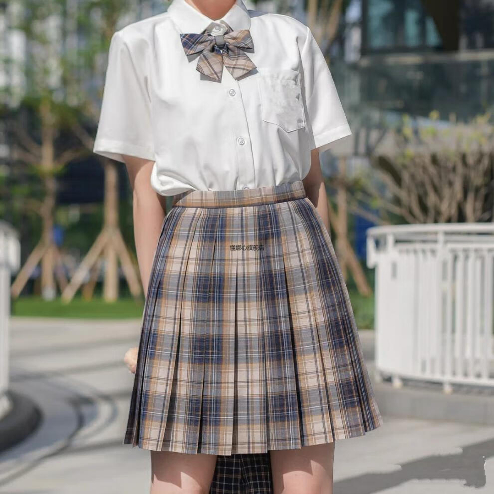 jk制服套装少女学生沙华jk裙全套学院风格裙百褶裙日系春夏树梅红茶