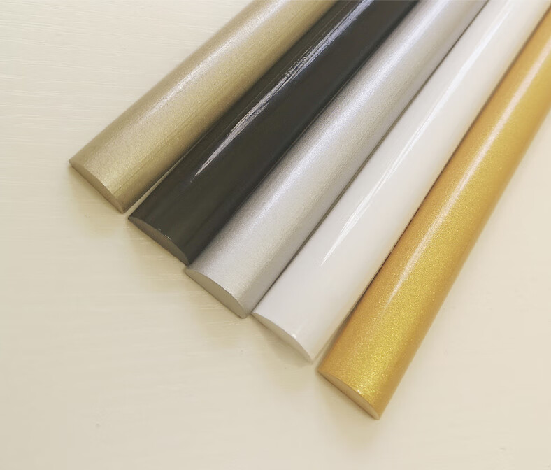 欧式柜门装饰pvc软线条镜子包边美边美缝线pu半圆圆弧造型边框条白胚