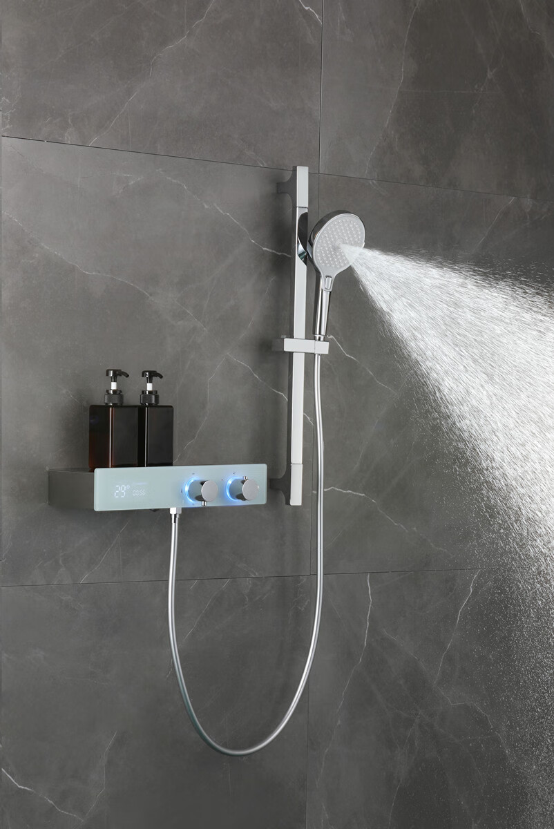 汉斯格雅(hansgrohe)智能数显浴室淋浴花洒飞雨360mm大顶喷恒温淋浴