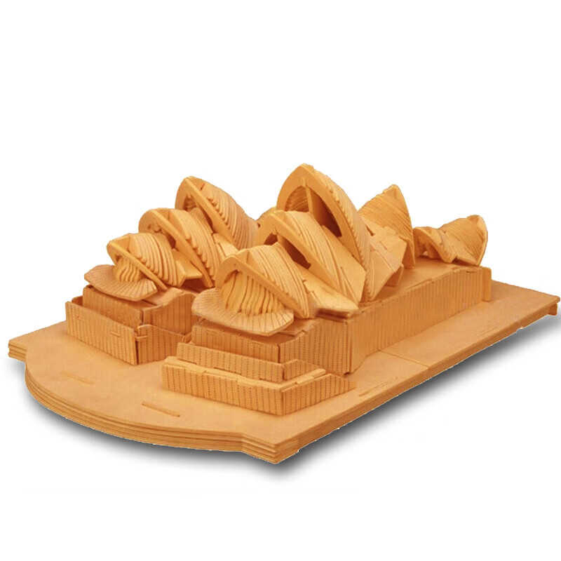 拼3d立体拼图diy木质建筑拼装模型手工儿童青年拼装动脑积木木制玩具