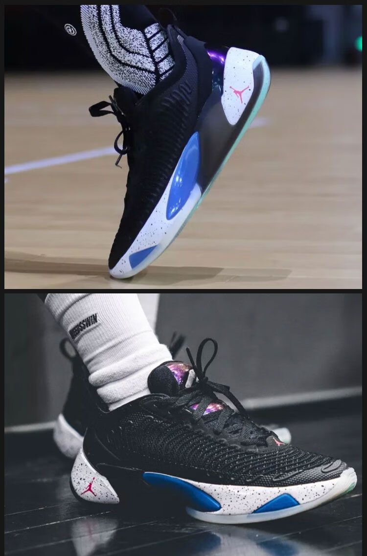 官方舰店air luka 1 东契奇1代黑蓝色实战低帮篮球鞋 fb1800-004 黑蓝