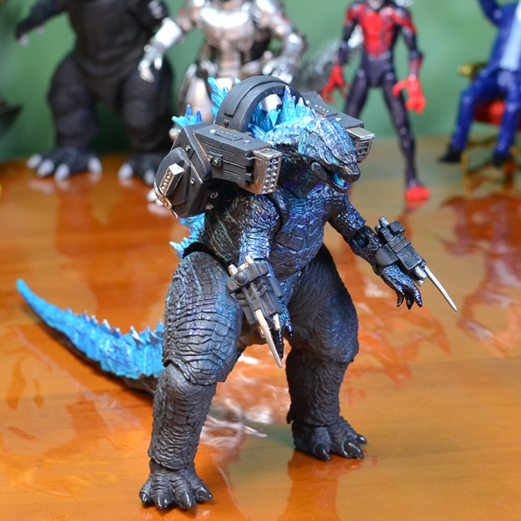 哥斯拉大战金刚玩具关节可动恐龙模型红莲喷射怪兽之王男孩手办礼物