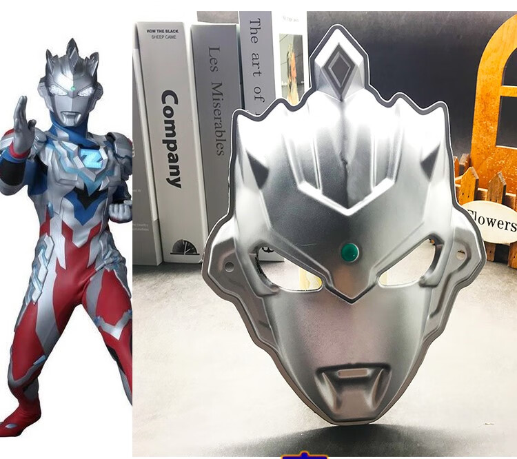 奥特曼面具泽塔赛文赛罗雷欧头套迪迦银河泰罗欧布蜘蛛蛱美国队长