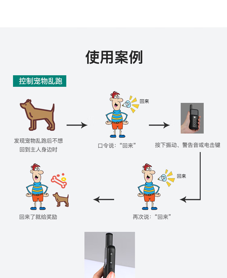 派玛特petmartop止吠器宠物训狗神器电子项圈手动遥控防狗叫蜂鸣震动