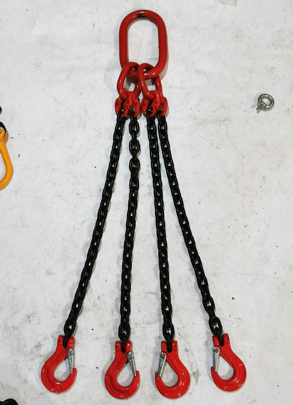 四腿组合起重链条模具吊链四爪吊钩抓钩四钩成套钢链索具4肢吊具 2吨*