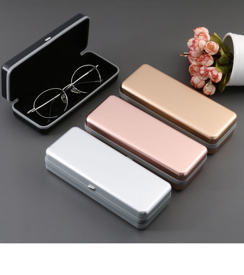 jeep吉普高品质眼镜盒ins高颜值超轻防压眼睛盒男金属大框学生墨镜