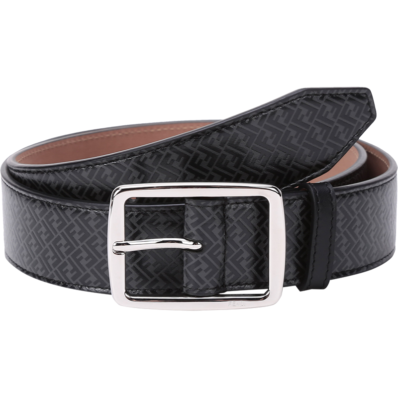 【七夕礼物】芬迪 fendi 男士牛皮针扣式皮带腰带 7c0434 aglp f0l6b