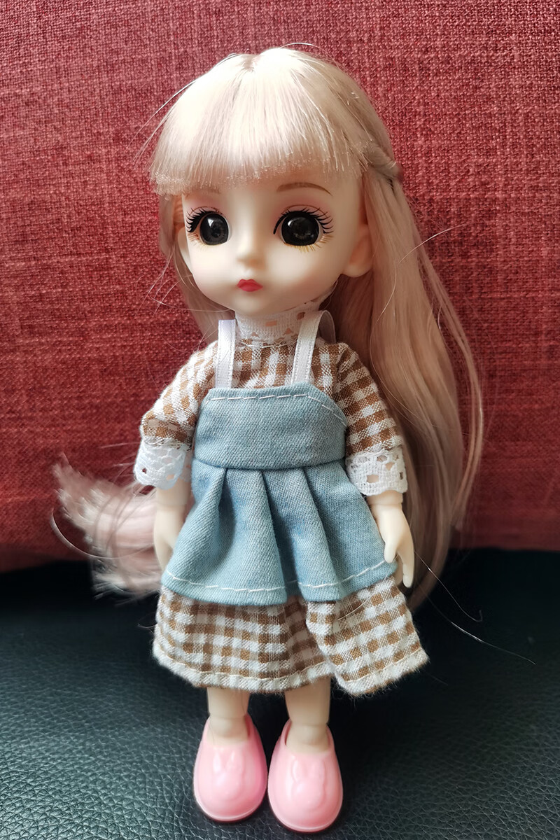 励阳迷你芭比娃娃汉服小仙女公主仿真儿童换装古风17厘米娃娃玩具套装