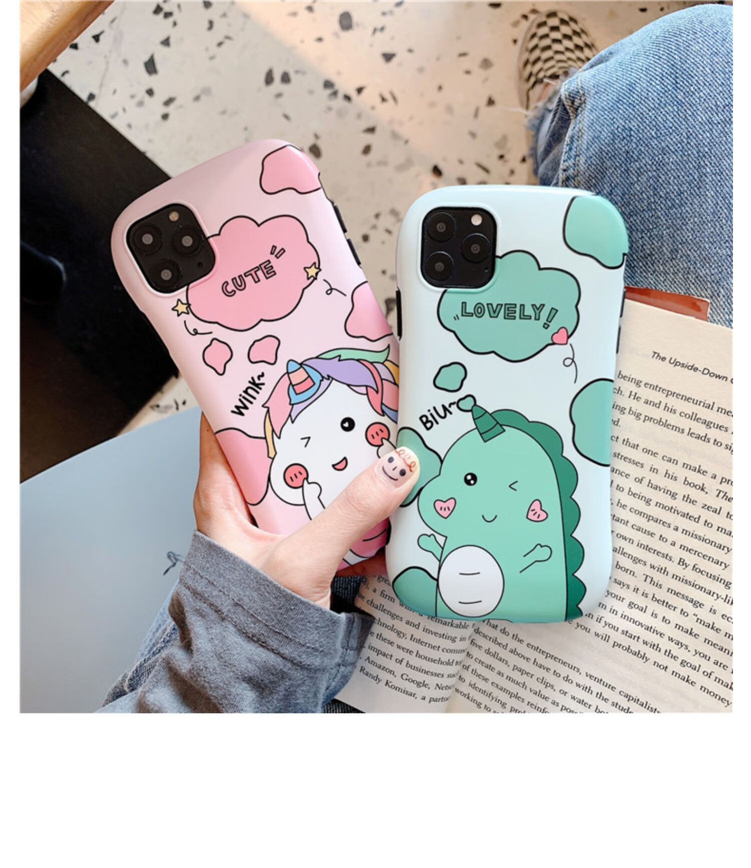 苹果12手机壳卡通小恐龙iphonexs max全包8plus个性7plus创意情侣xr