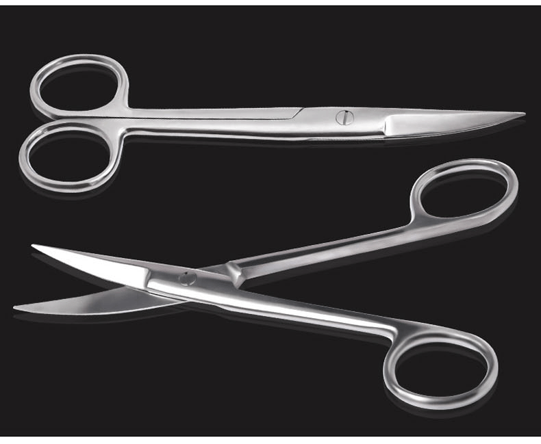 京健康医用剪子拆线不锈钢直弯尖剪刀镊子有齿夹子手术器械套装买11