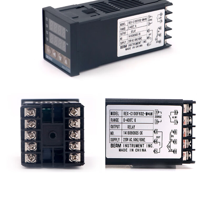 贝尔美温控器rex-c100 m an 智能温控器高精度可调温度控制器开关