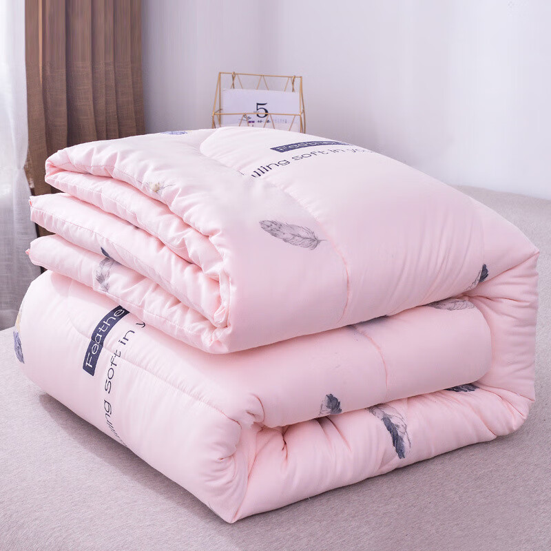 水洗棉棉花被双拼色包布棉被全棉春秋被加厚冬被子 9斤 200x230cm