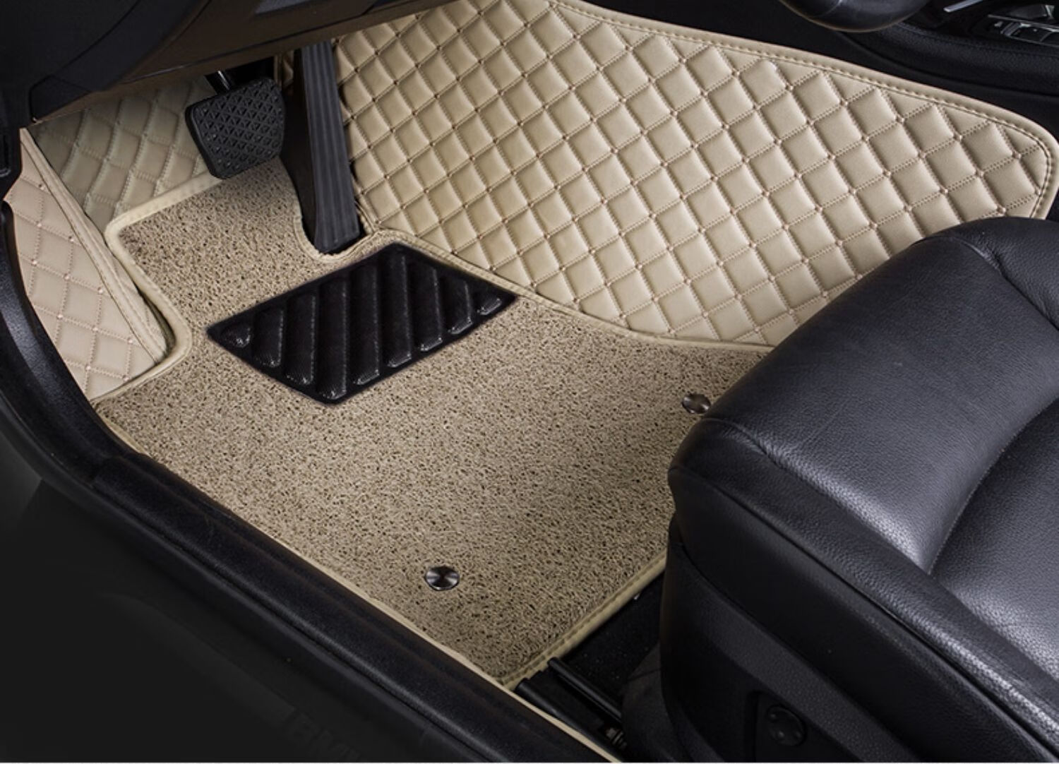 主驾驶专用汽车丝圈脚垫单片单个副主驾驶司机位座室前排地毯地垫主