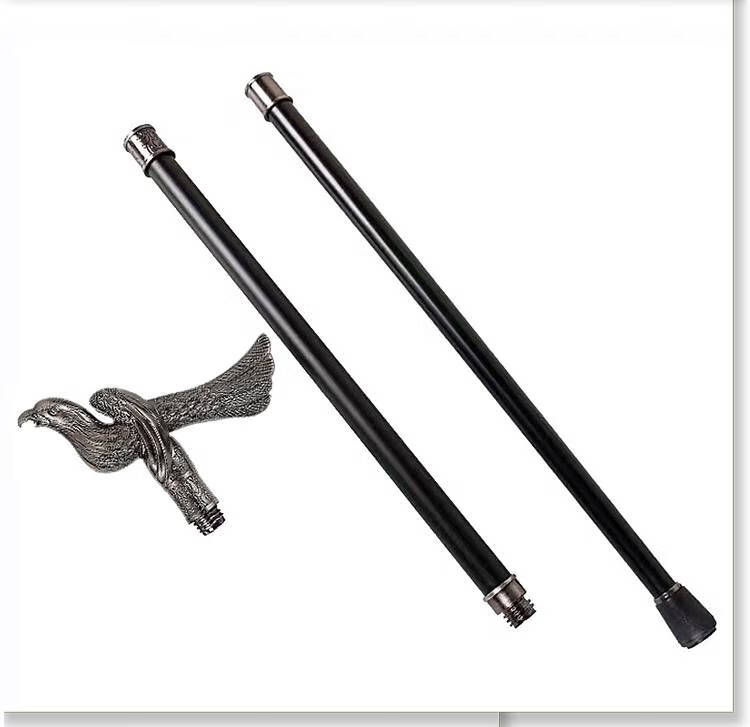 绅士防身手杖 金属手杖绅士文明杖徒步权杖防滑老人手杖防身高档金属