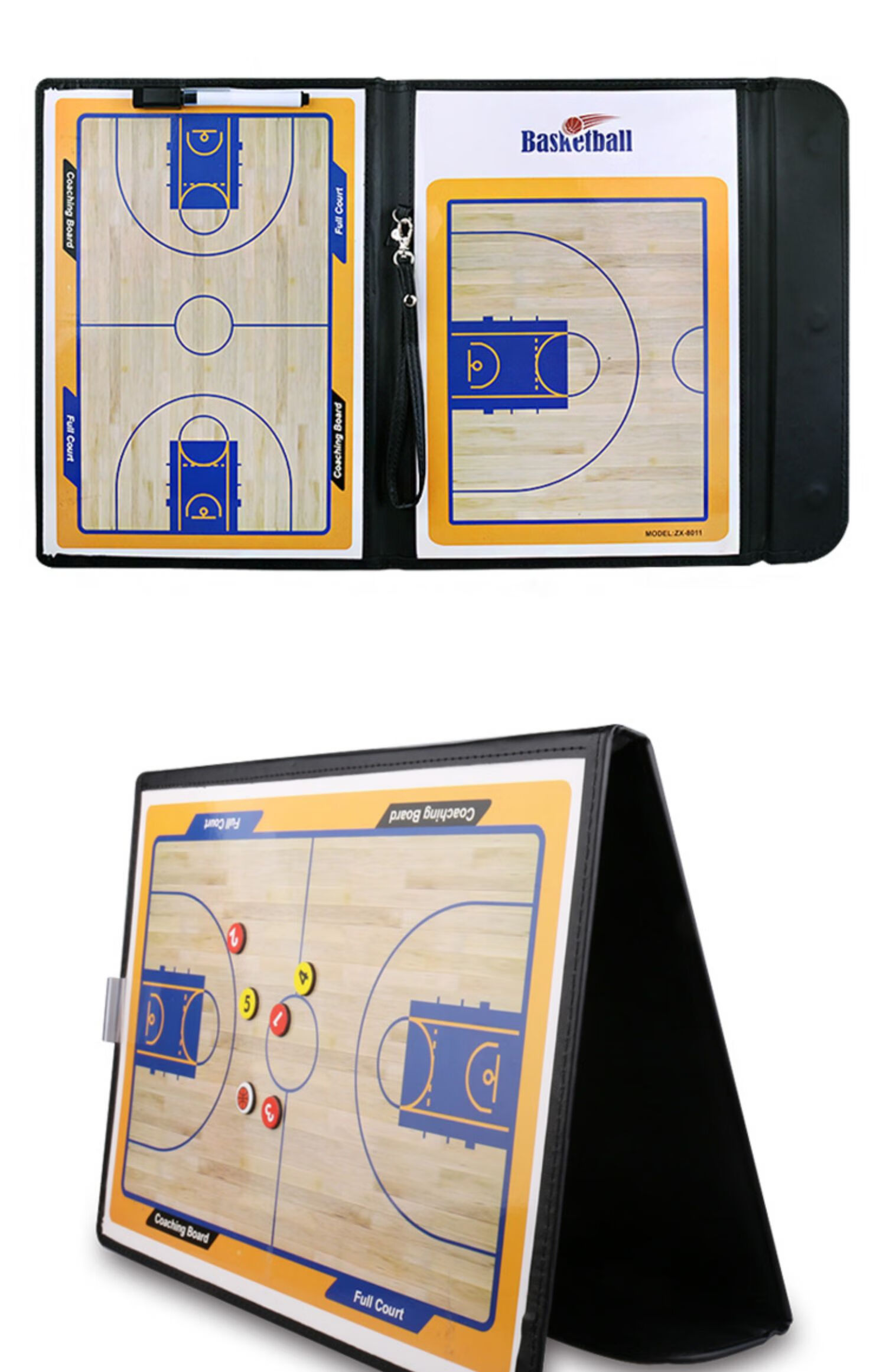 jijidress 篮球足球磁性教练指挥战术板教练板演示板磁石训练战术版 