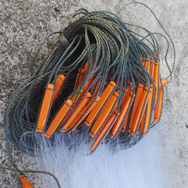 急流网海网丝网15米高长2指3指4指加重沉网刺网三层渔网60米浮网45米5