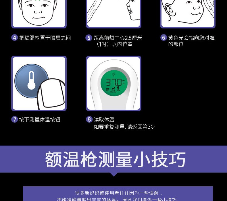 体温枪的正确使用方法图片