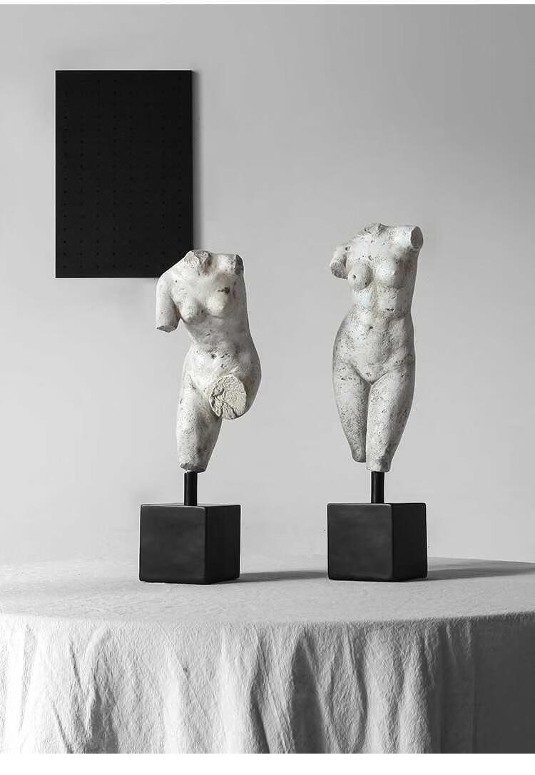 天南兄弟(tnbrothers) 人体雕塑石膏摆件北欧家居客厅人物模型艺术品