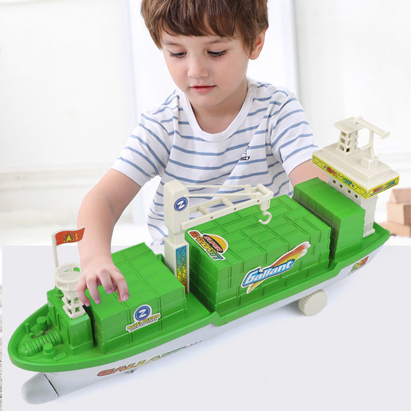 大号惯性轮船玩具货轮游轮运输船玩具男孩船舶模型车儿童礼物小号惯性