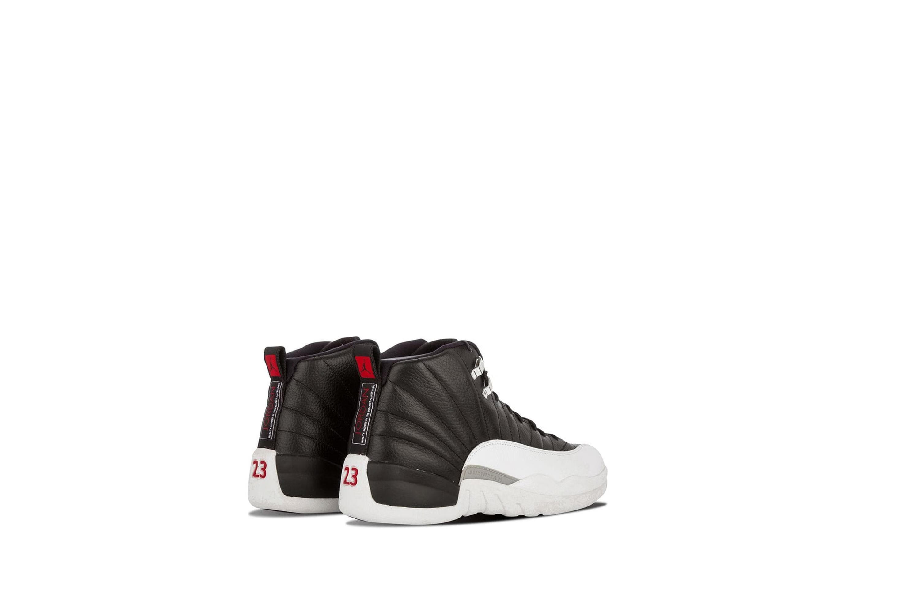 jordan 男士air jordan 12 retro运动鞋130690001 黑色 us8.