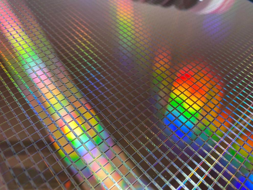 适用晶圆 硅晶圆 光刻片 12寸电路芯片半导体硅片展示教学科研片 12寸