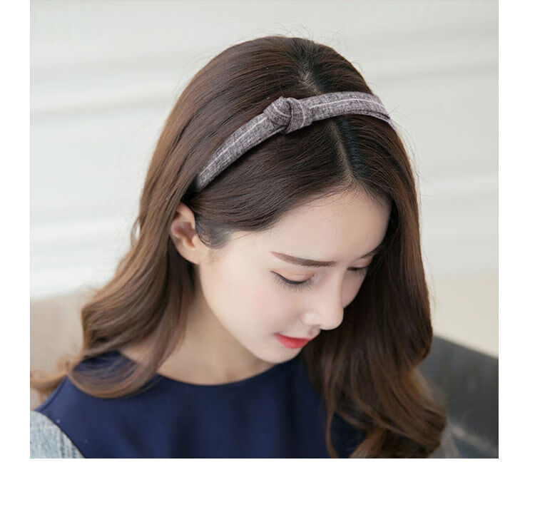压发圈新款女韩版简约发箍布艺刘海压发头箍蝴蝶结发卡发夹发窟饰品sn