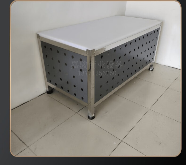 超市不锈钢猪肉分割台操作台工作台架子剁肉台切肉台 150*80*80常规款