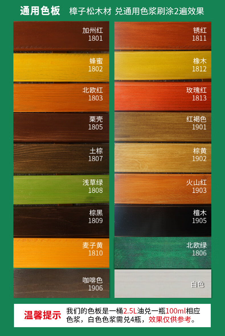 切瑞西环保木蜡油木器清漆实木透明色家具漆透明防腐木油漆耐候木门漆