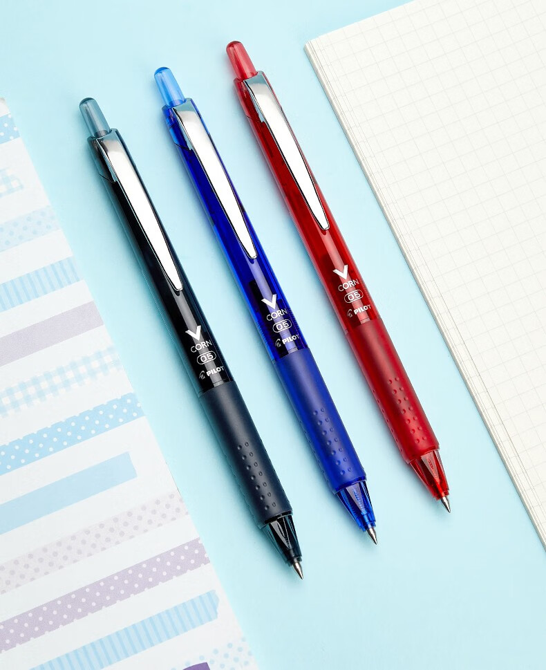 日本pilot百乐lvkn-15ef威宝按动直液式走珠笔0.