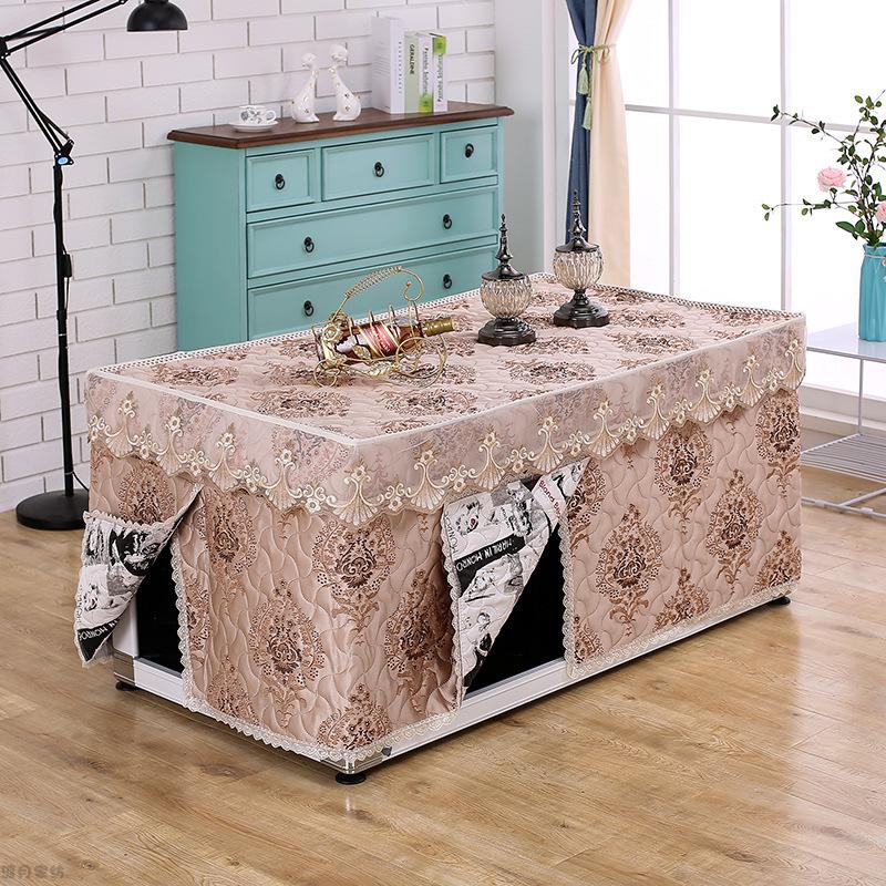 桌罩新款加厚冬季罩电暖炉桌套长方形茶几烤火罩电烤炉桌布运发炉套子