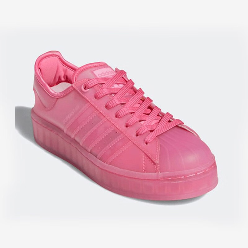 adidas阿迪达斯女鞋 三叶草 新款superstar jelly w果冻透明板鞋经典