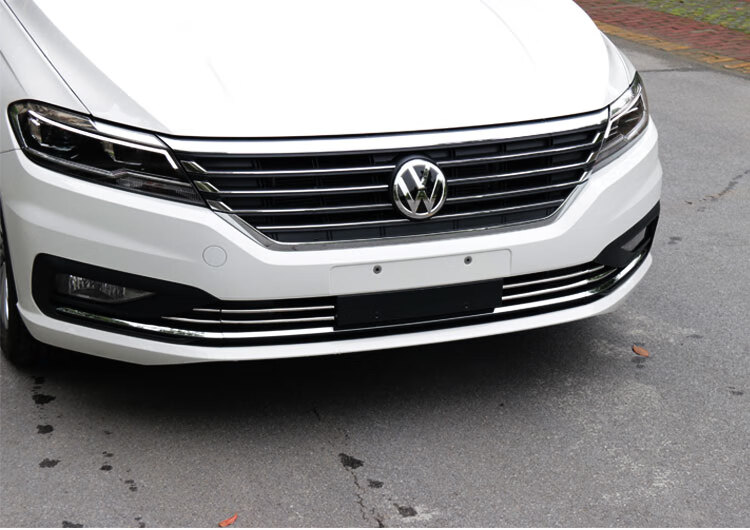 适用于1820款大众朗逸plus中网装饰条前杠车身前脸饰条防撞亮条改装