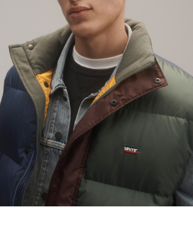 【商场同款】levis 轻松浪系列 男士李维斯拼色羽绒服 levis 29433