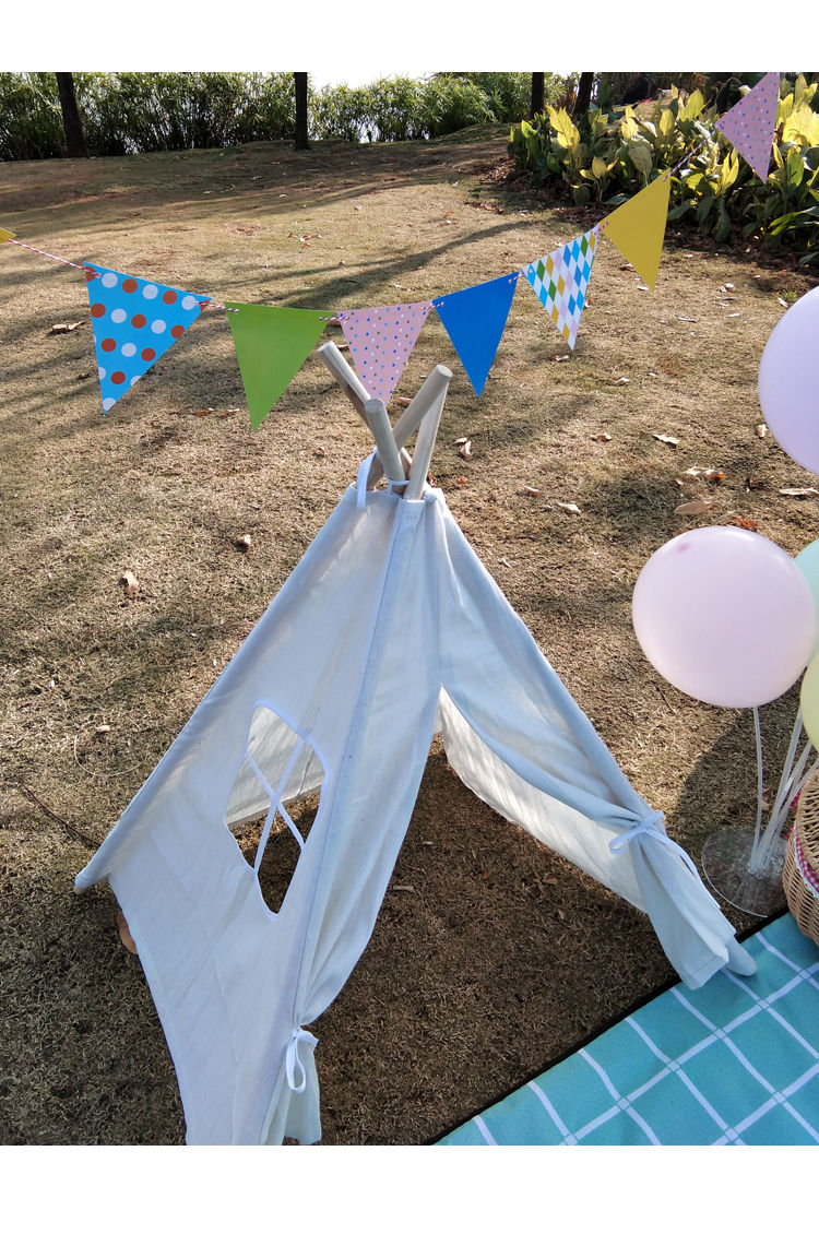 儿童户外野餐帐篷 野餐用品网红户外三角小帐篷ins风拍摄道具印第安