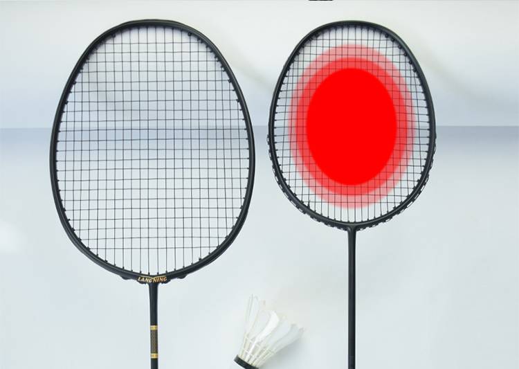 朗宁羽毛球拍朗宁迷你甜区羽毛球拍全碳素单拍5u耐打小拍面120g加重