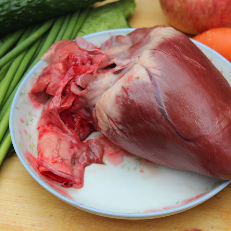 鹿心新鲜鹿心东北长白山梅花鹿乡鹿心滋补食材顺丰 两个装