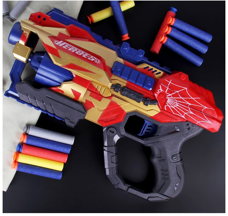 儿童玩具枪可发射手动转轮软弹枪eva泡沫子弹玩具绝地求生吃鸡同款