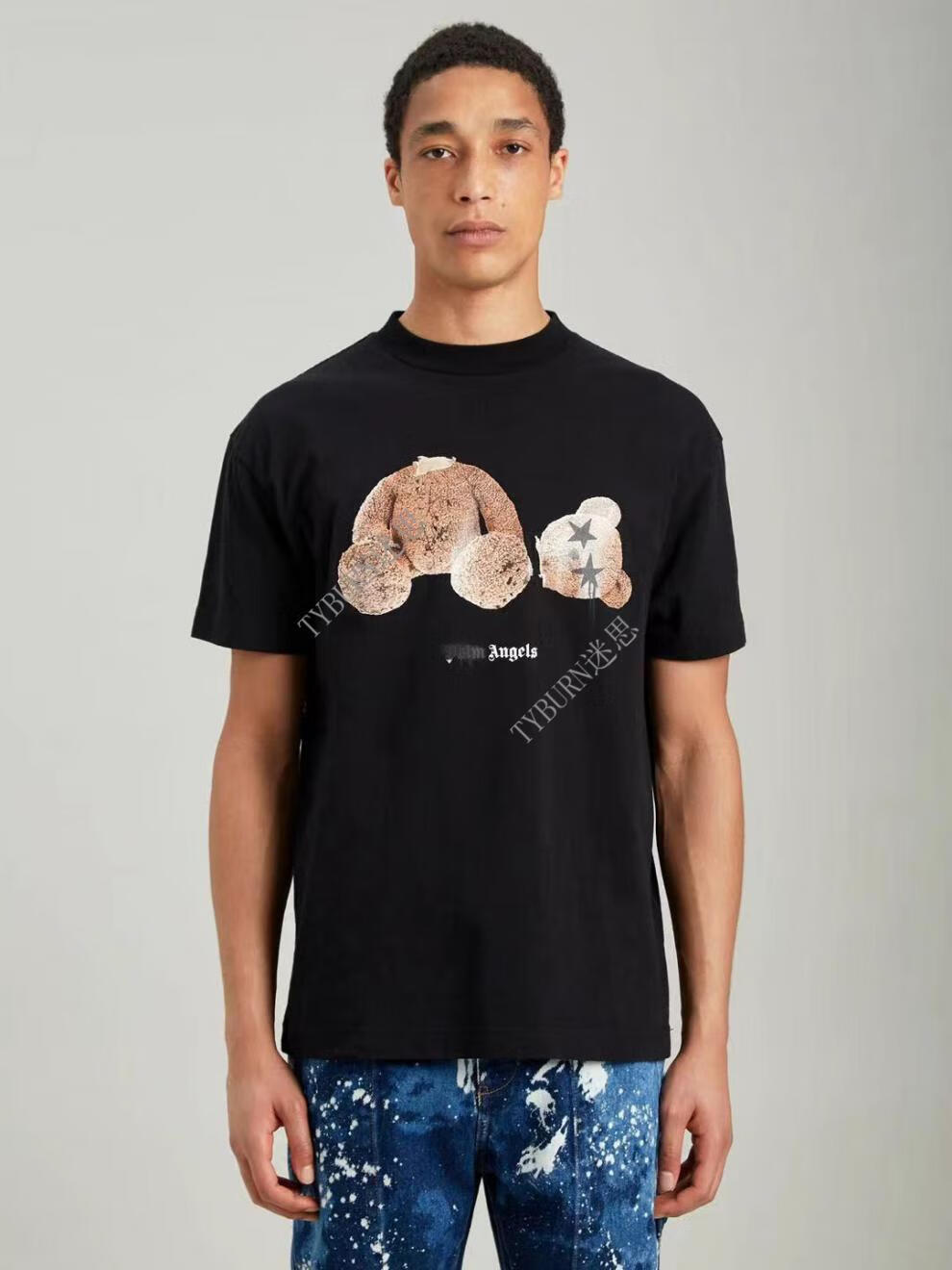 palm angels棕榈天使星星眼睛断头熊小熊短袖休闲宽松男女潮牌t恤