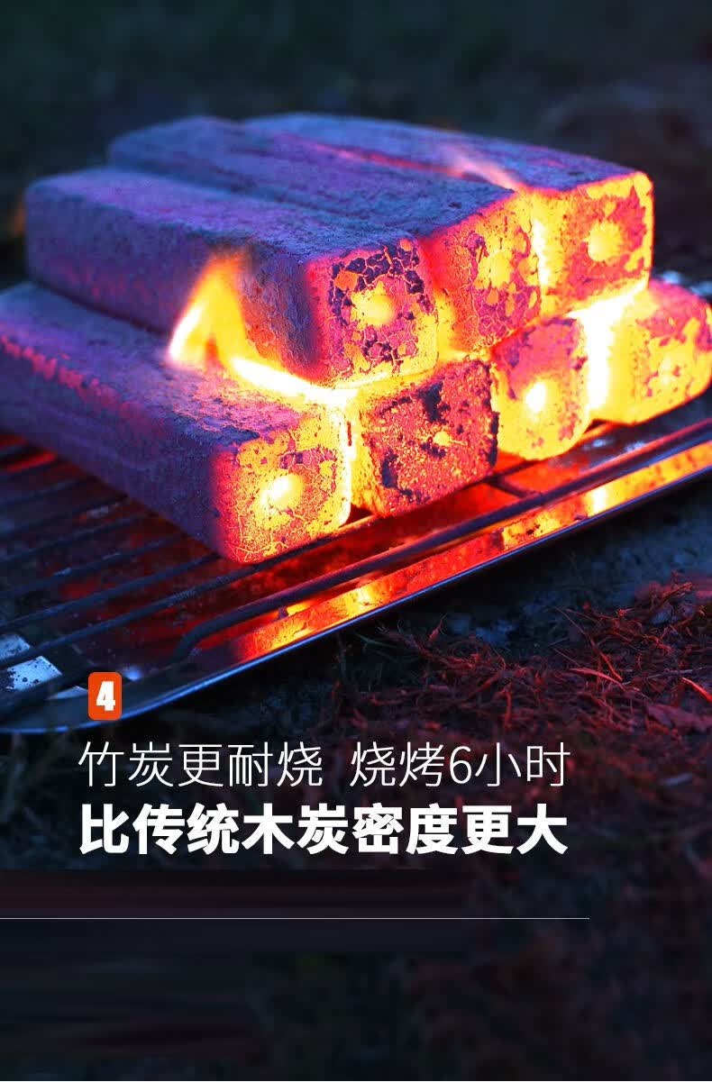 烧烤木炭家用无烟碳烤火专用整箱果木炭机制烧烤碳竹炭块通用件 5斤装